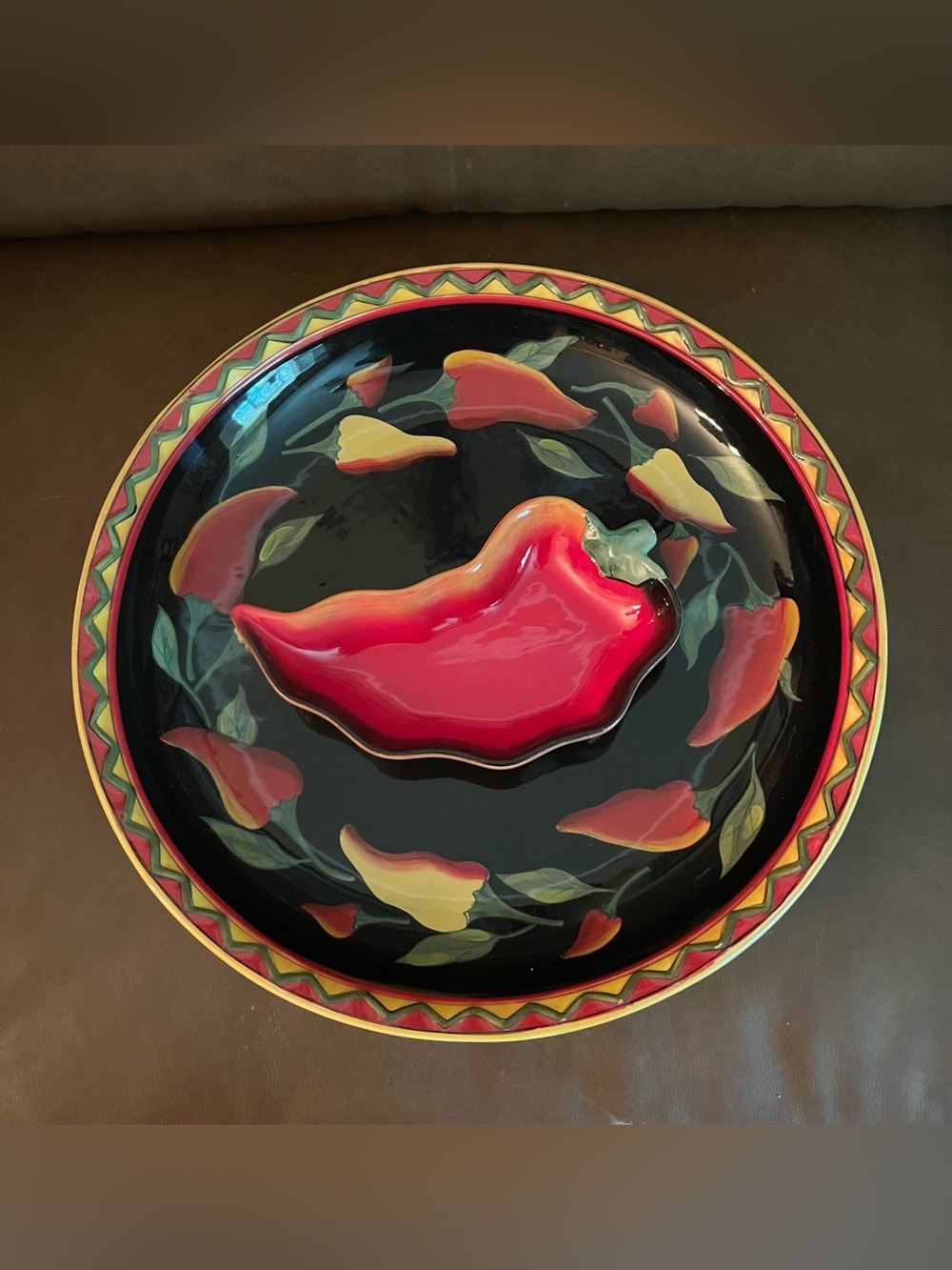 Santiago 2 Piece Chip & Dip Set by Clay Art